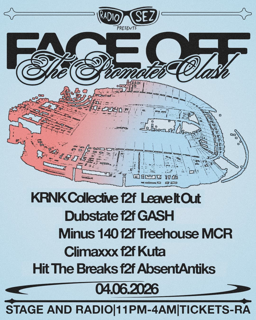 FACE OFF: THE PROMOTER CLASH at Stage And Radio