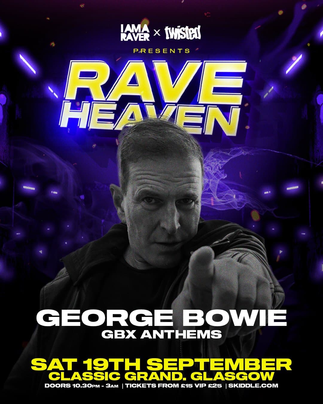 Rave Heaven with George Bowie (GBX) at The Classic Grand