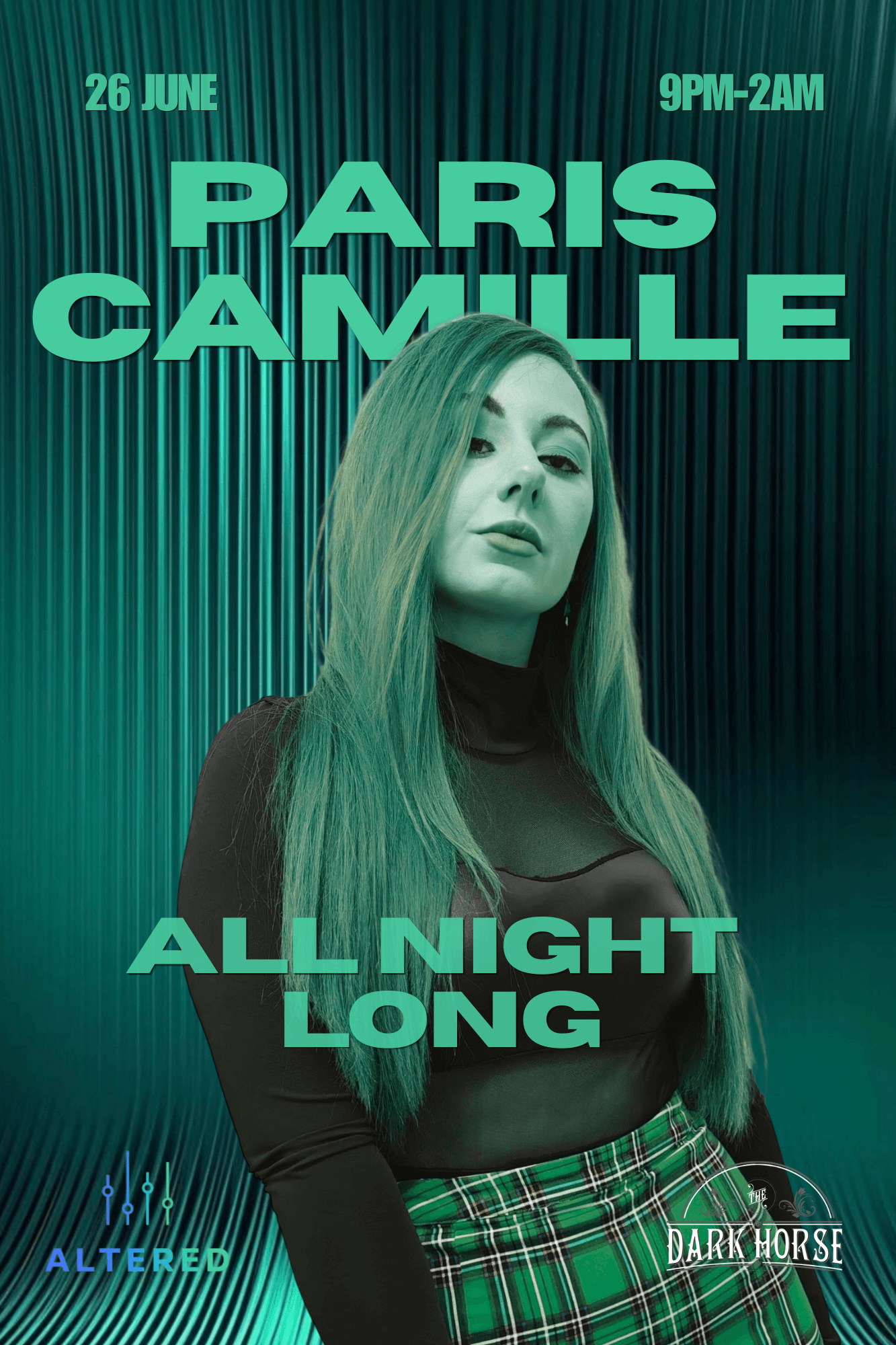 Altered presents Paris Camille - All Night Long at The Dark Horse Moseley