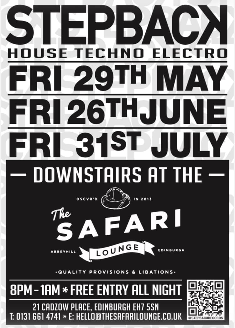 Stepback with Yeti Mind Tricks, Keyte and WolfJazz at The Safari Lounge