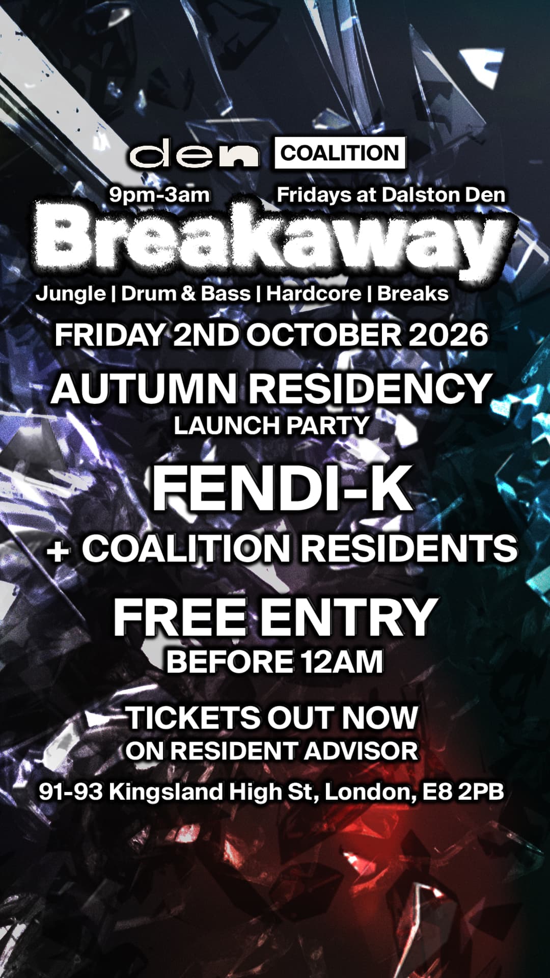 Breakaway: Free Entry Before 12am - Breaks / Jungle / Drum & Bass