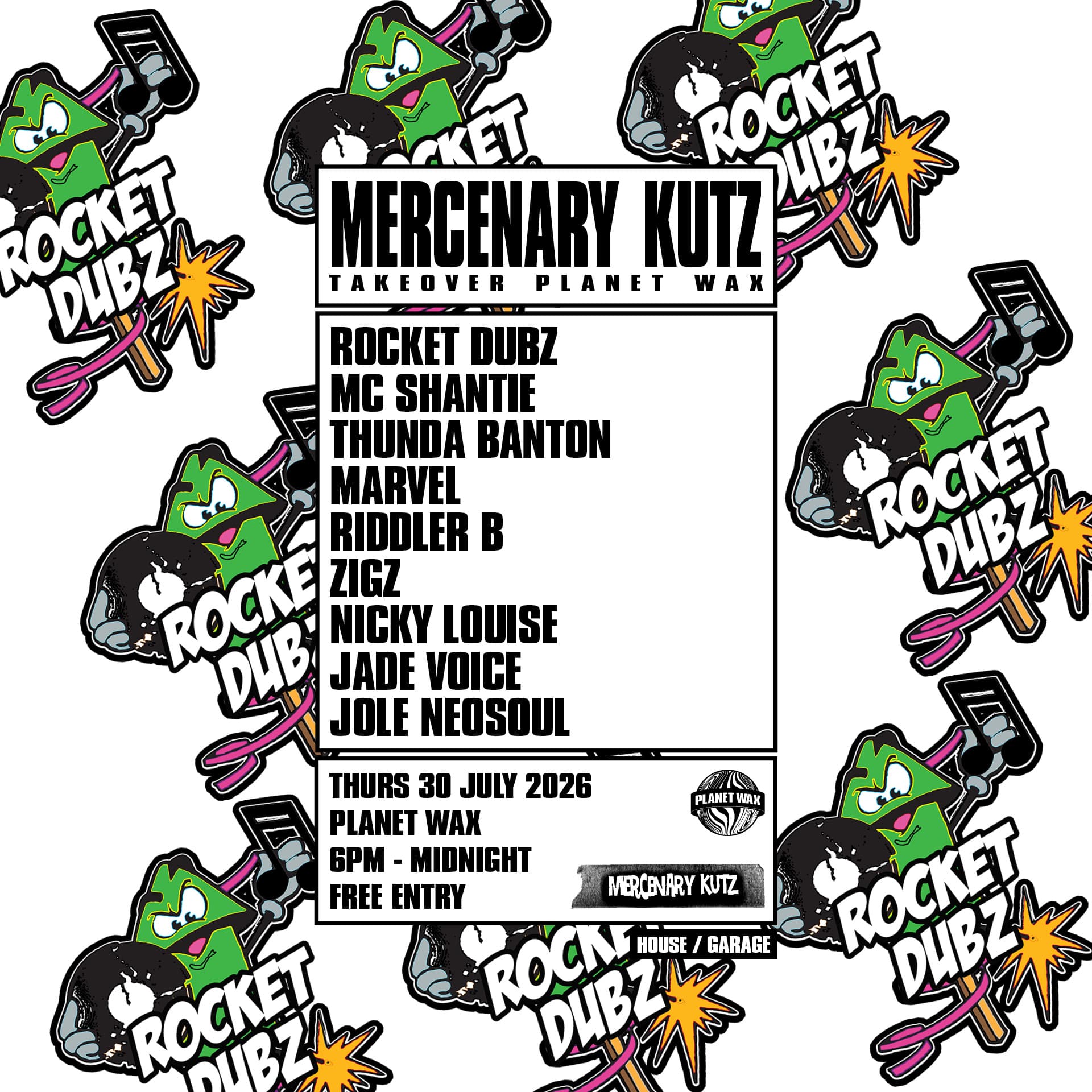 Mercenary Kutz: Take Over Planet Wax at Planet Wax