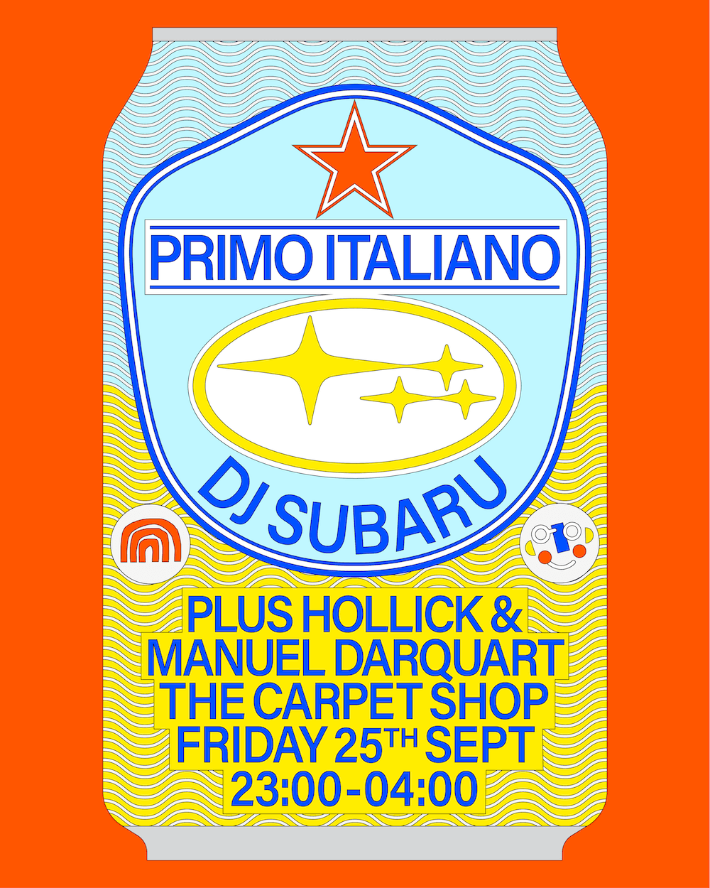 Primo Italiano with DJ Subaru, Hollick & Manuel Daquart at The Carpet Shop