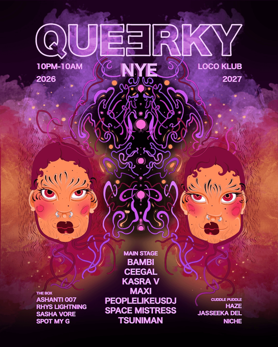 Upcoming event poster at The Loco Klub