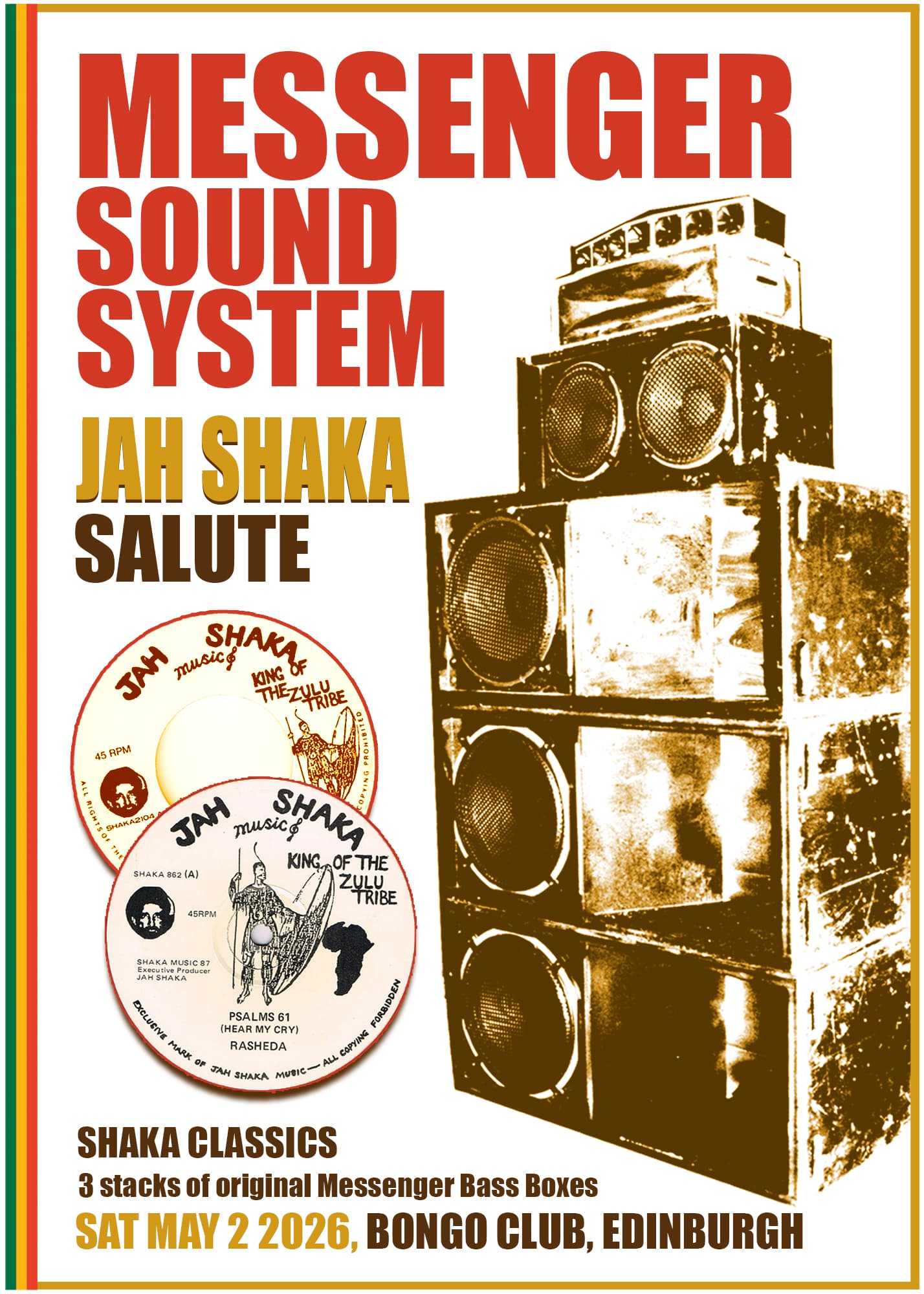 Messenger Sound System - Jah Shaka Salute at The Bongo Club