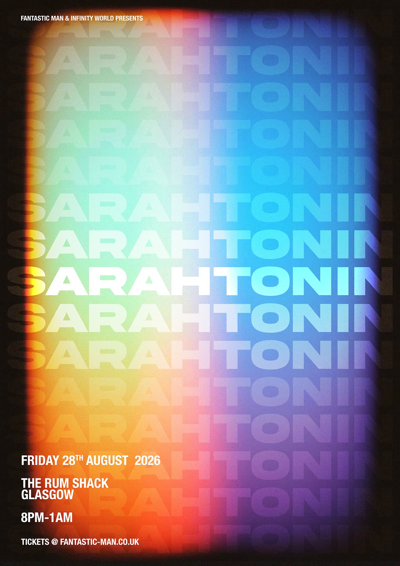 Fantastic Man presents Sarahtonin at The Rum Shack