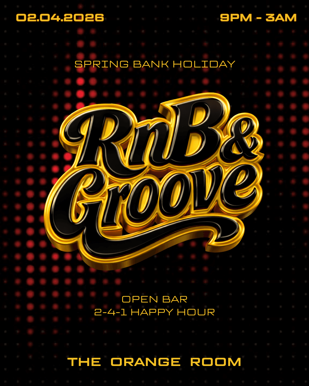 RnB & Groove: Spring Bank Holiday at The Orange Room
