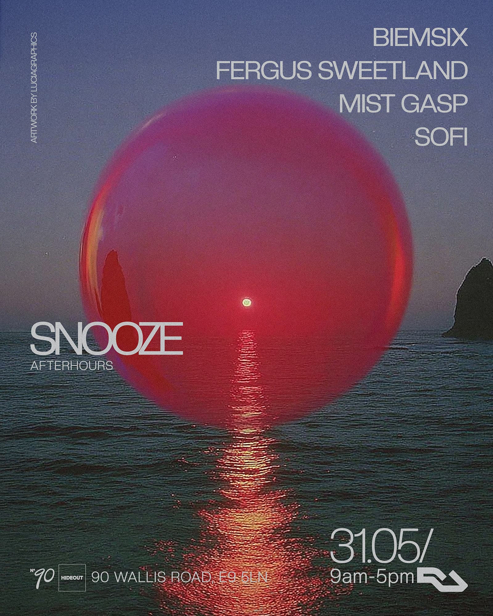 Snooze After Hours at NUMBER 90 LONDON