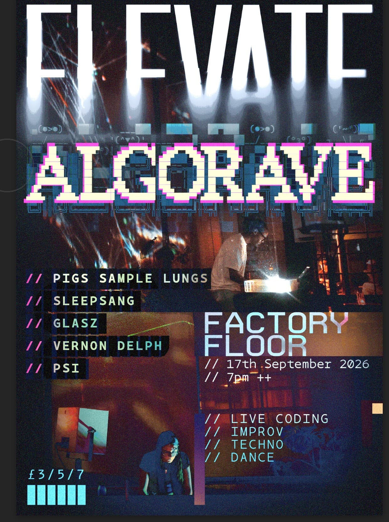 Elevate x Algorave at Factory Floor Sheffield