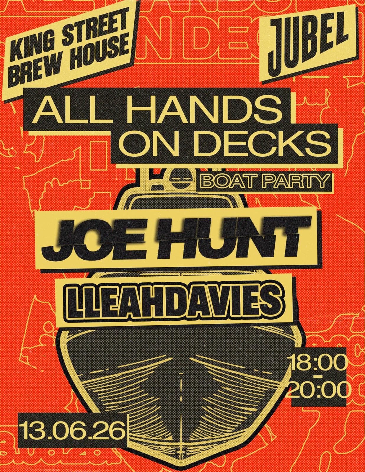 All Hands On Decks - Boat Party at King Street Brew House