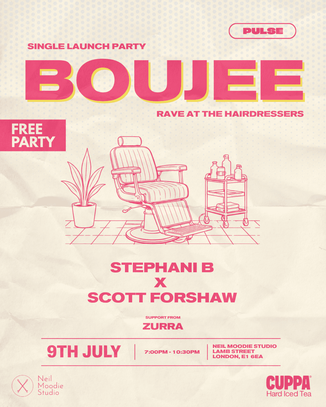 Pulse presents: Stephani B x Scott Forshaw Hairdresser Pop Up Party