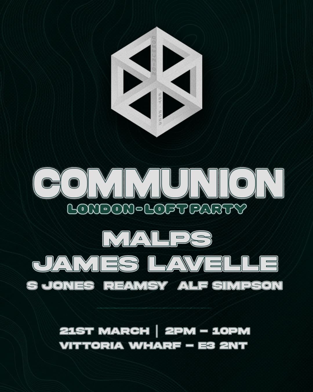 Communion Grooves w MALPS & JAMES LAVELLE at Vittoria Wharf Studio