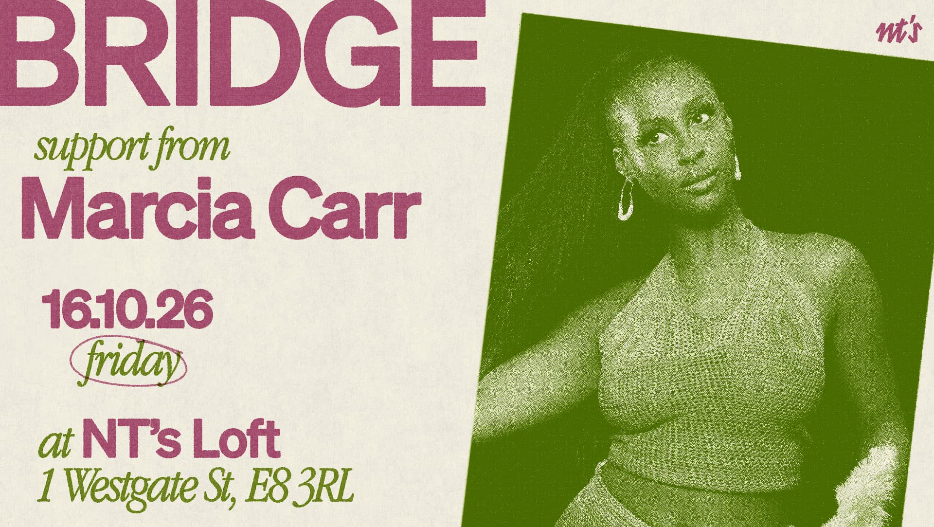 NT's Loft: BRIDGE & Marcia Carr at Night Tales Loft