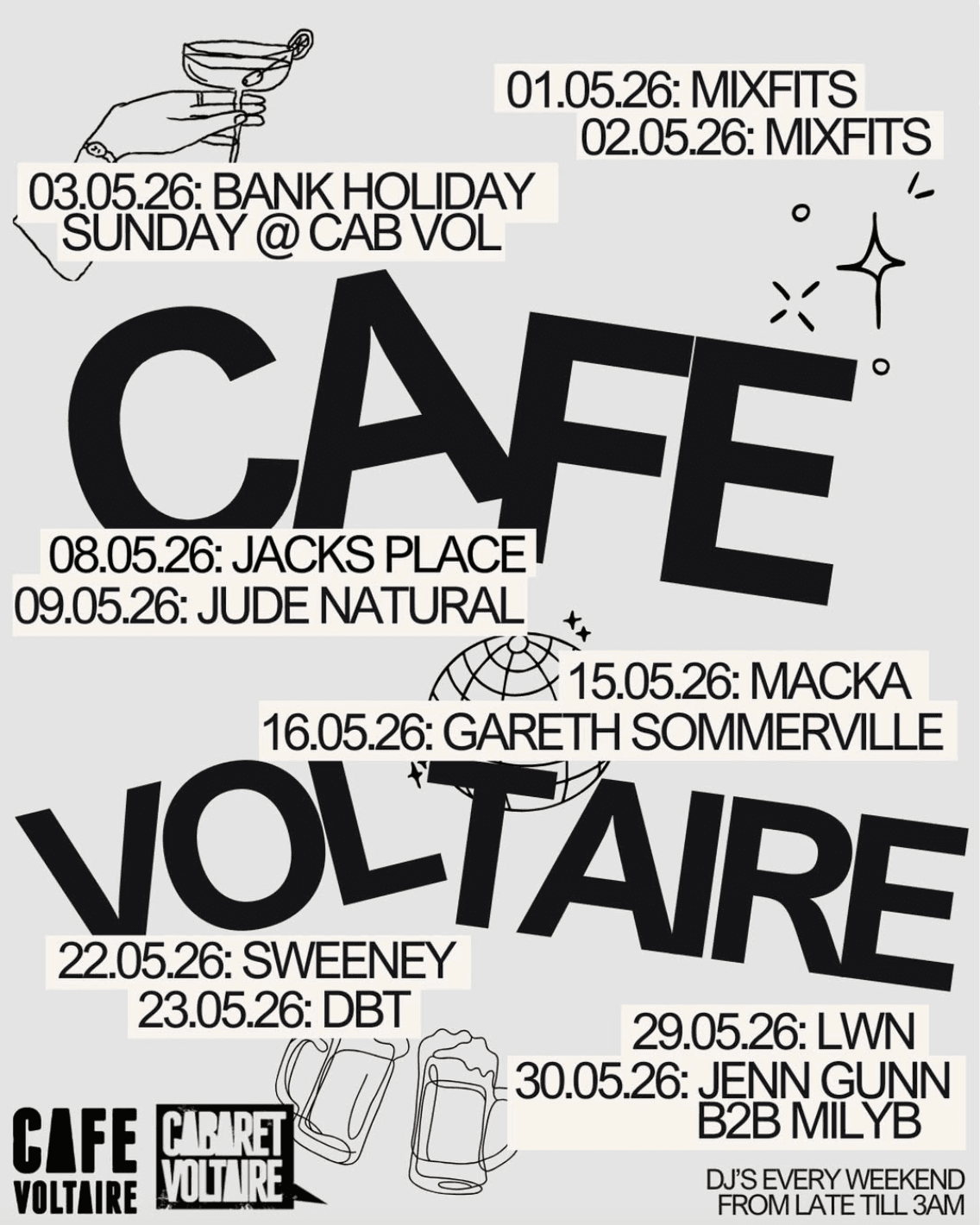 Café Voltaire: Mixfits at Cabaret Voltaire