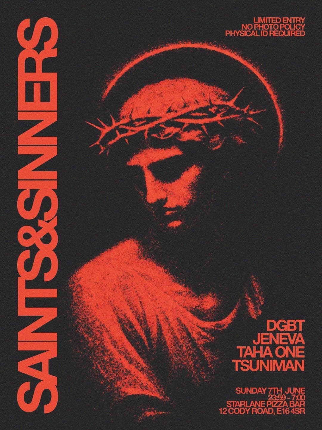 Saints & Sinners with dgbt, Jeneva, TAHA ONE, TSUNIMAN at Starlane Pizza Bar