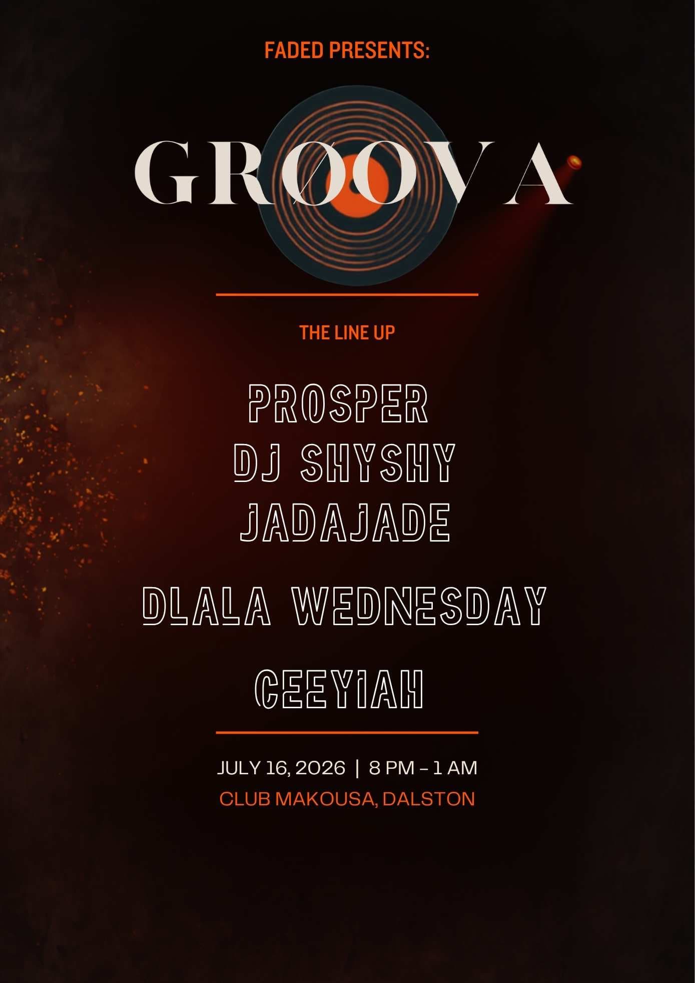 GROOVA at Club Makossa