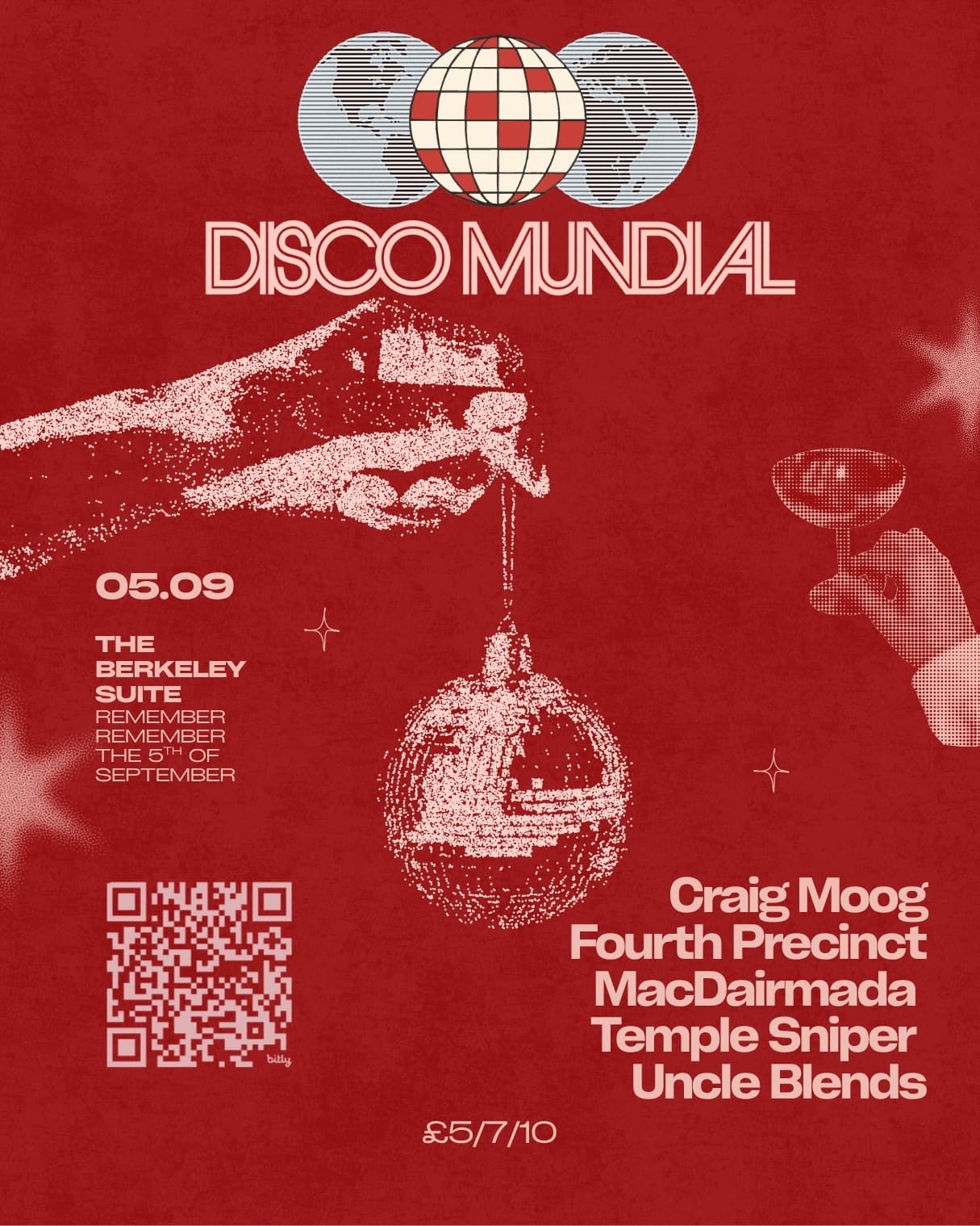 Disco Mundial w Fourth Precinct, Craig Moog & Macdiarmada at Berkeley Suite