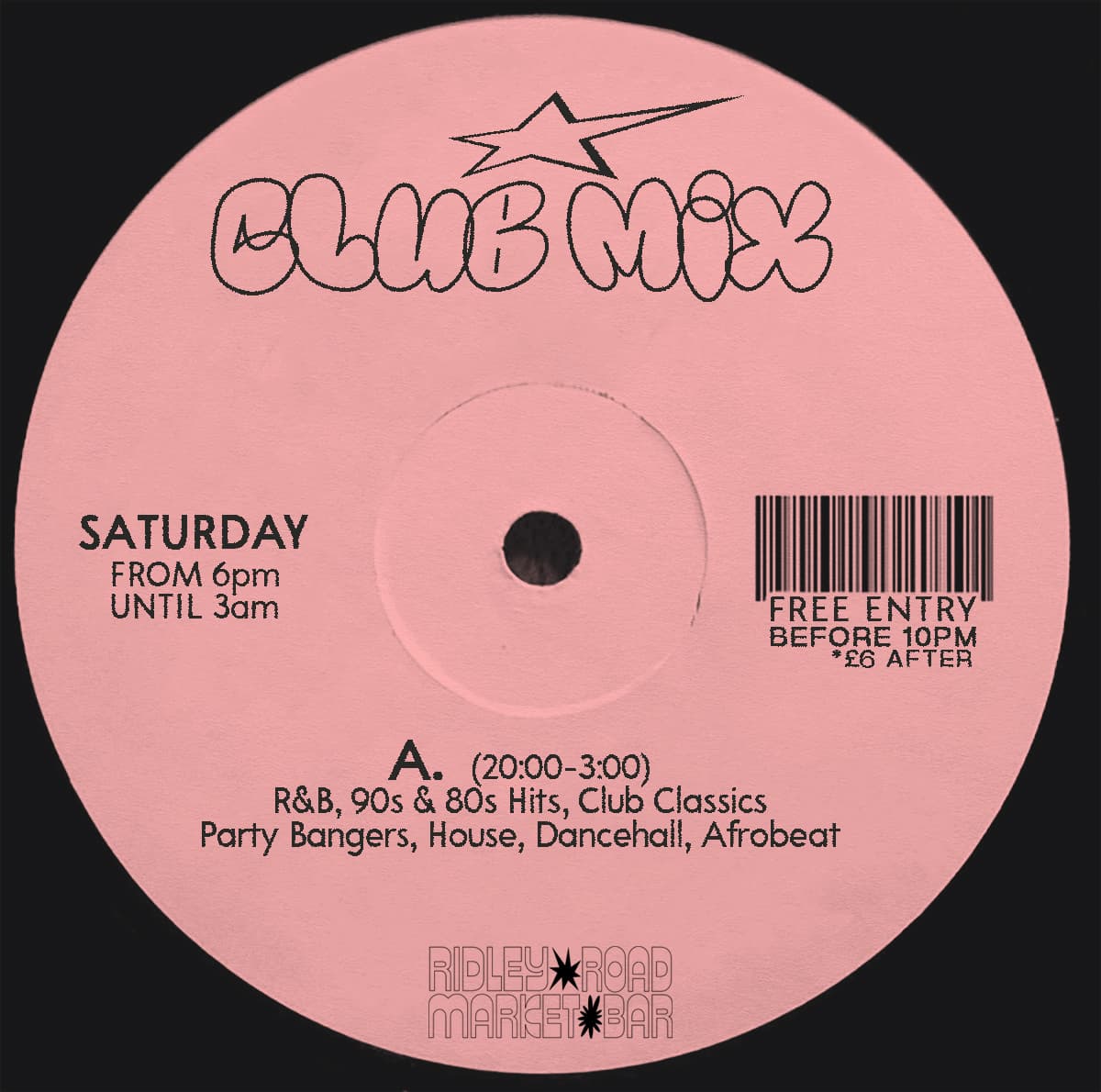 Club Mix at Ridley Road Market Bar