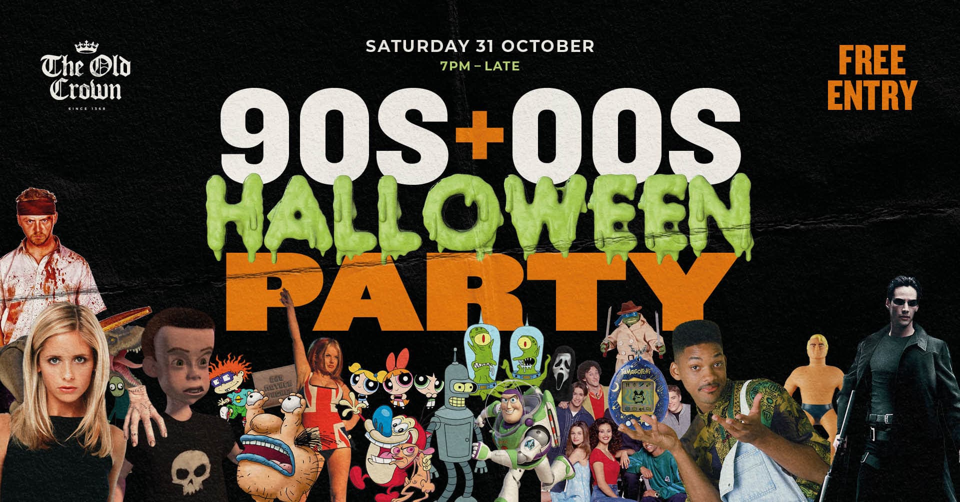 90s and Noughties Halloween party at The Old Crown