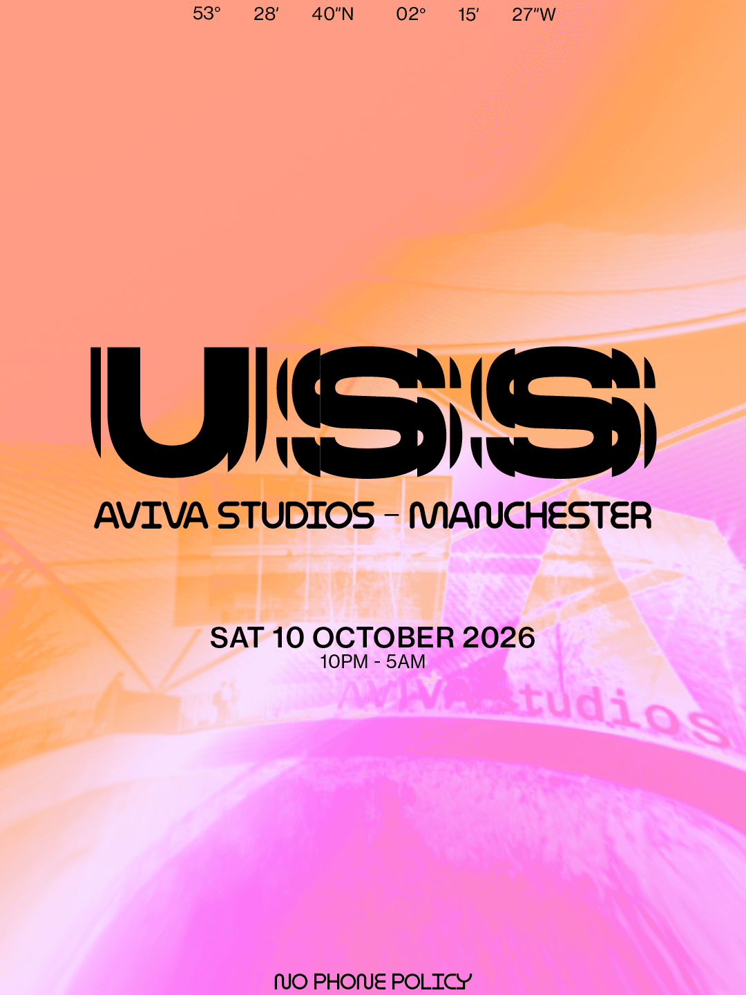 Chris Stussy presents USS (Manchester) at Aviva Studios