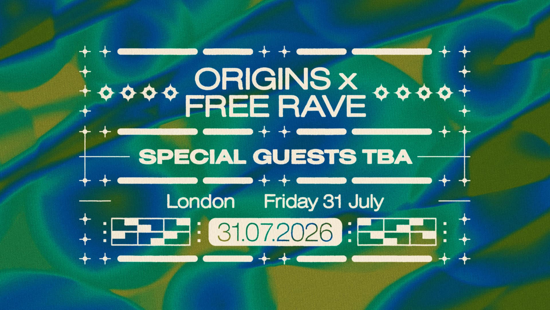 Origins x Free Rave: Special Guest TBA at TBA   London