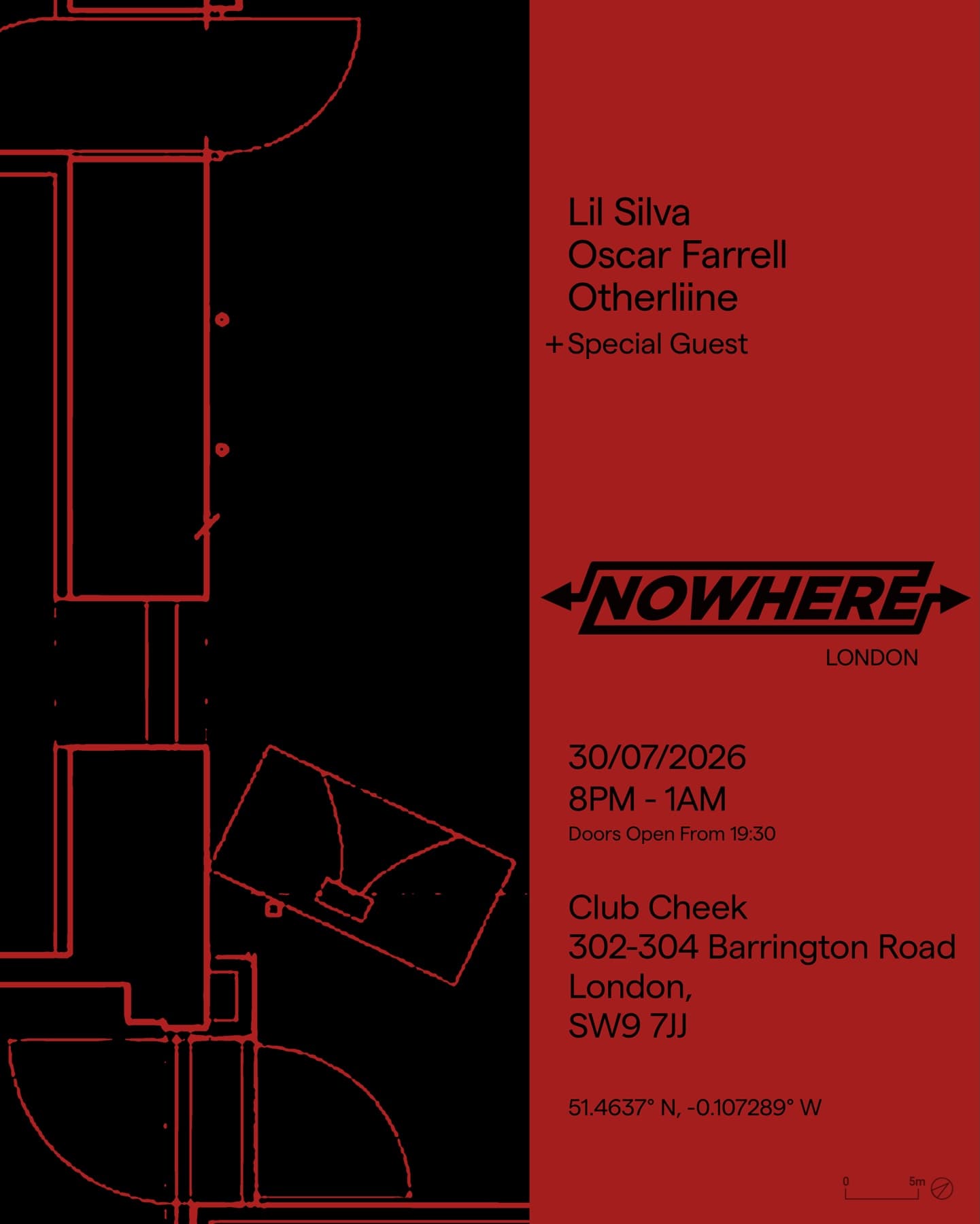 Nowhere LDN [002] - Lil Silva Otherliine Oscar Farrell + Special Guests 