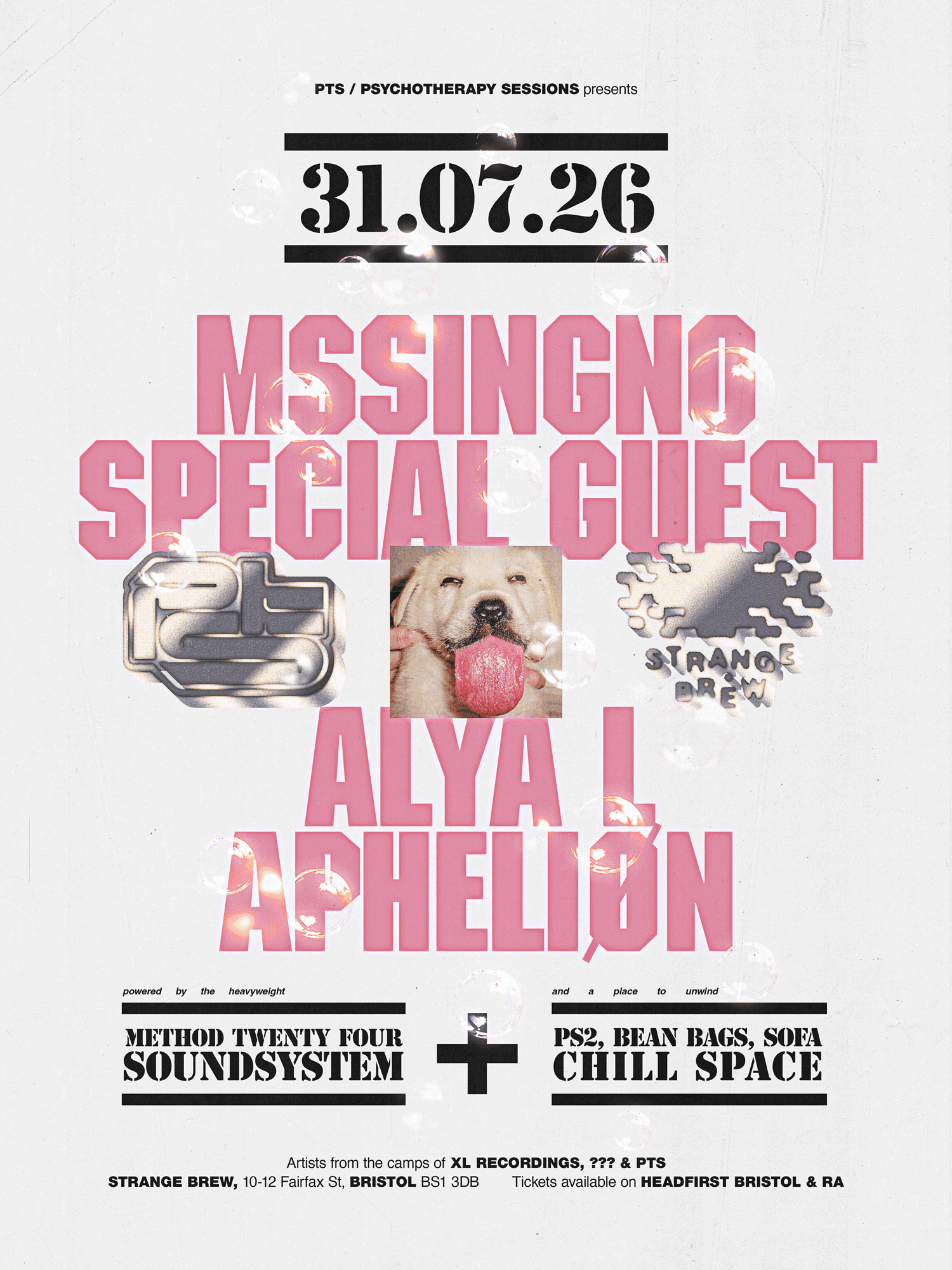 PTS ϟ MssingNo & Special Guest TBA at Strange Brew