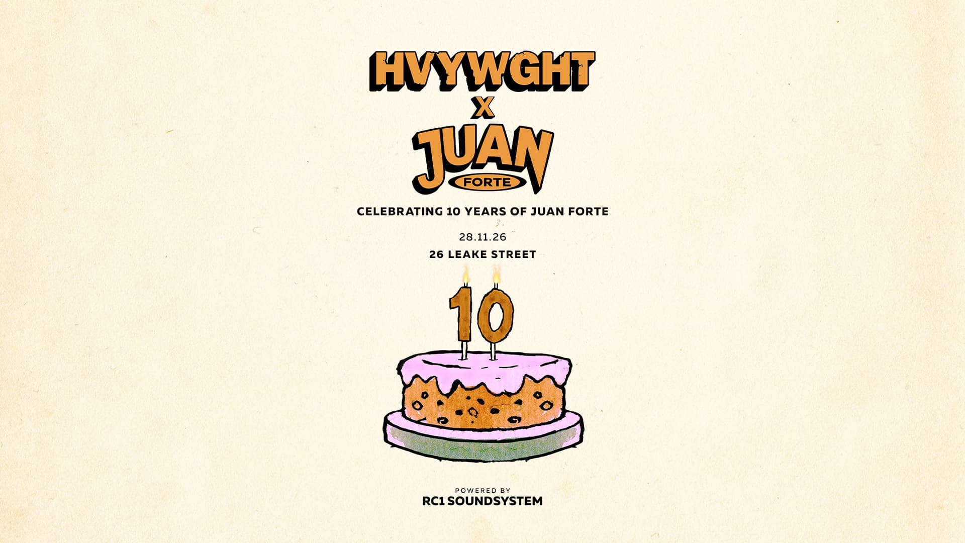 HVYWGHT: 10 Years of Juan Forte  at 26 Leake Street