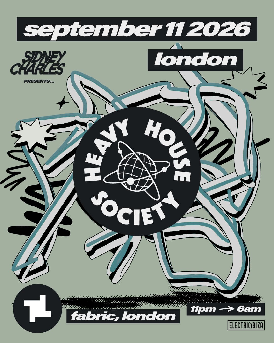 Heavy House Society: Sidney Charles + more TBA at FabricXX