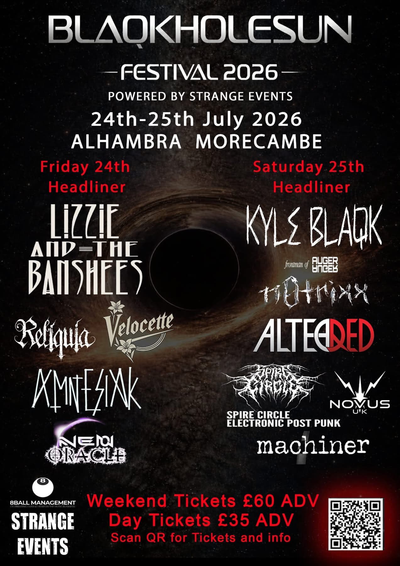 Blaqkholesun 2026 at Alhambra Live Morecambe