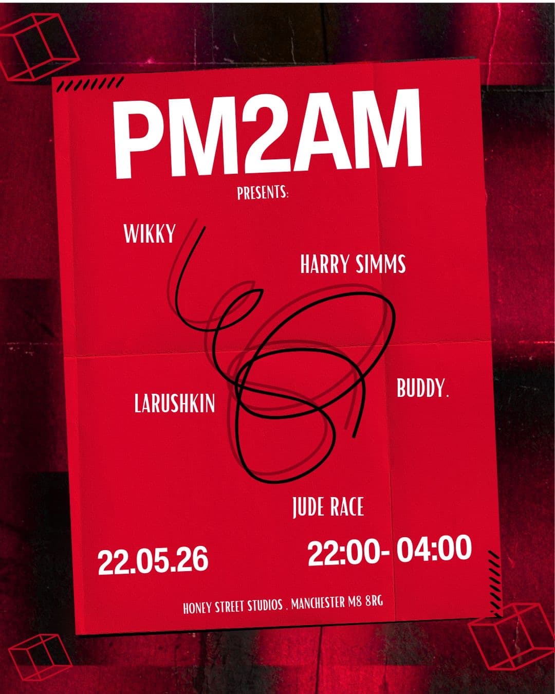 PM2AM pres. Jude Race & Laruskhin at Honey Street Studio