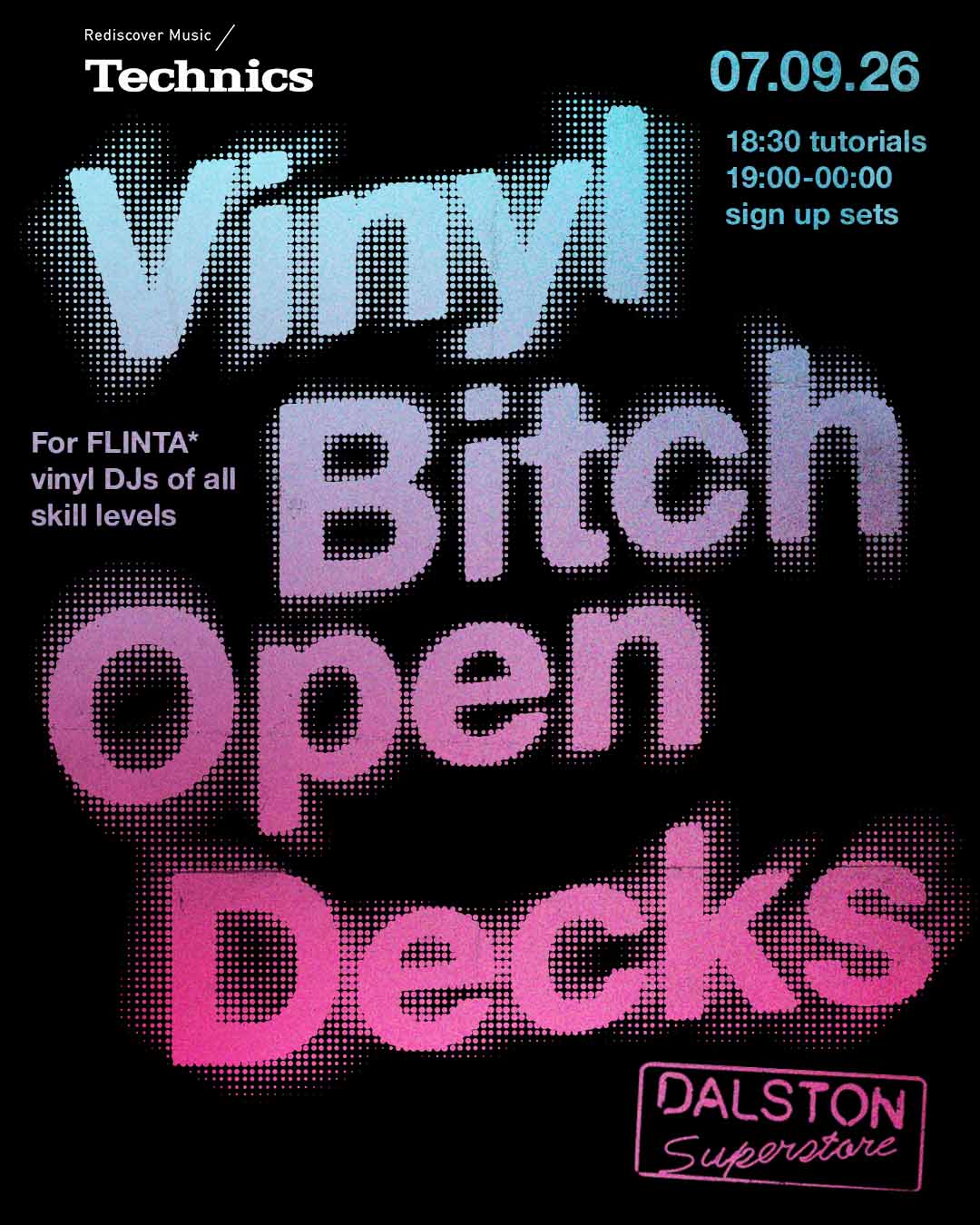 Vinyl Bitch Open Decks 031 at Dalston Superstore