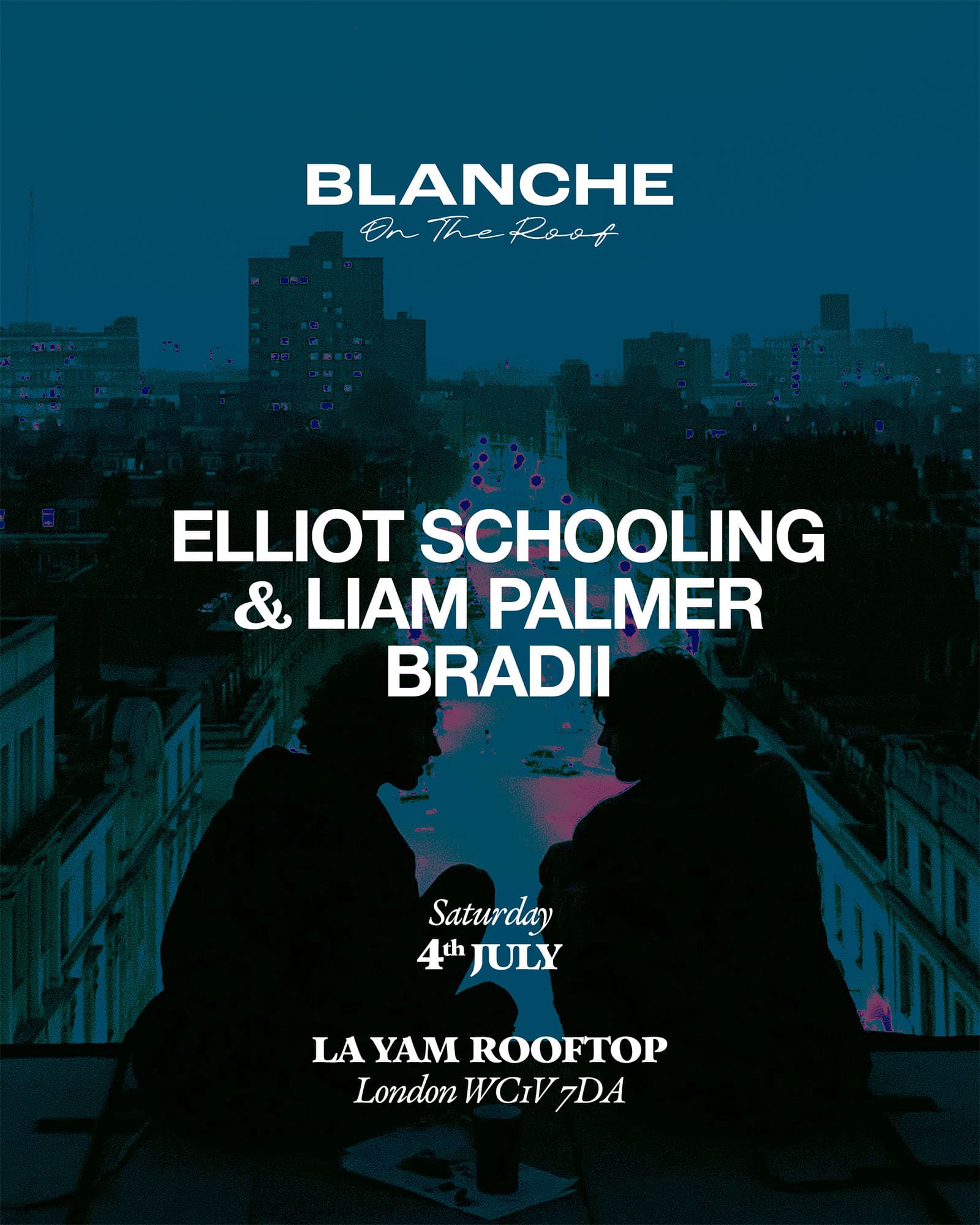 Blanche on the Roof with Elliot Schooling & Liam Palmer at LA-YAM Rooftop