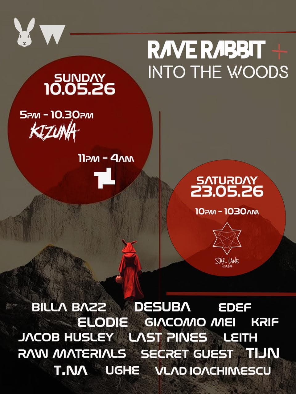Rave Rabbit & INTO THE WOODS - Brick Lane Summer Day Party at Kizuna