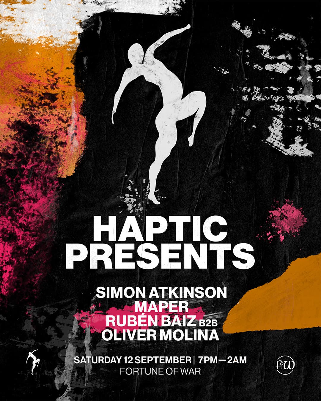 HAPTIC PRESENTS at Fortune Of War