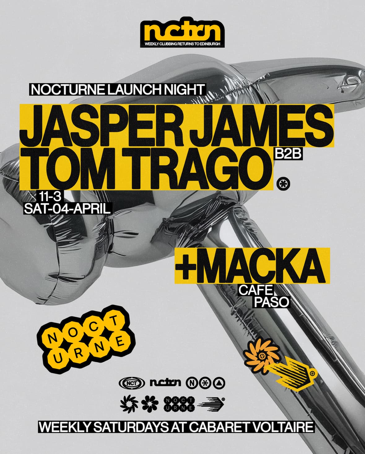 NCTRN001: Club Nocturne presents Jasper James b2b Tom Trago [LAUNCH PARTY] at Cafe Voltaire