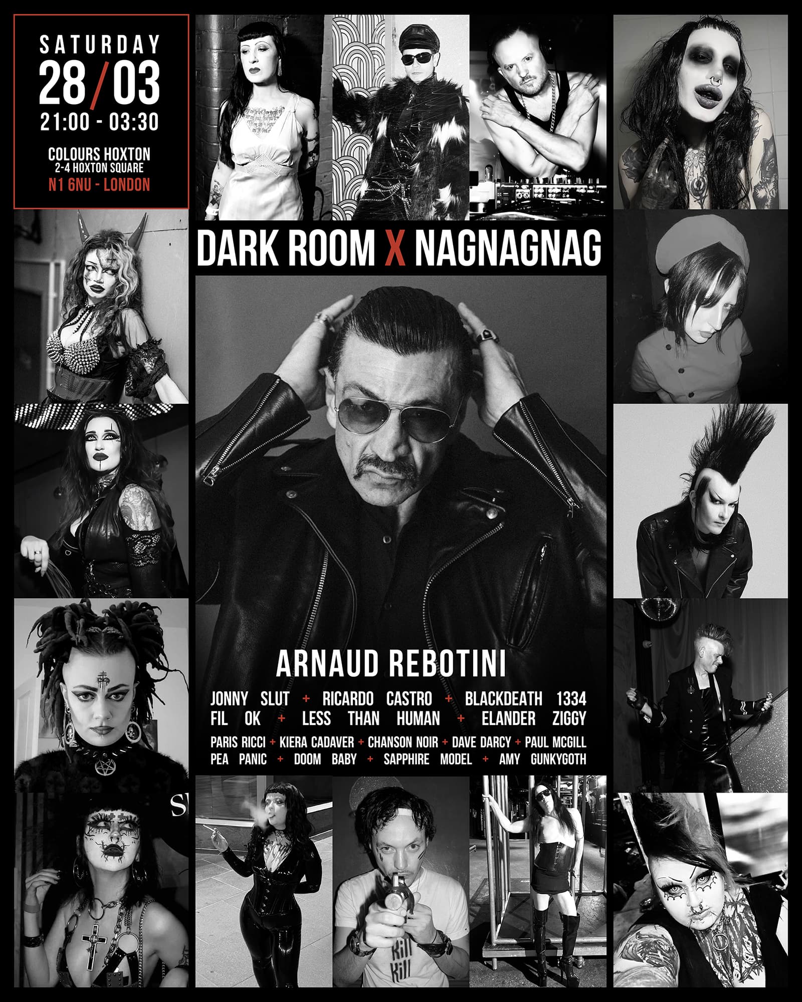 DARK ROOM x NAGNAGNAG with Arnaud Rebotini at Colours Hoxton