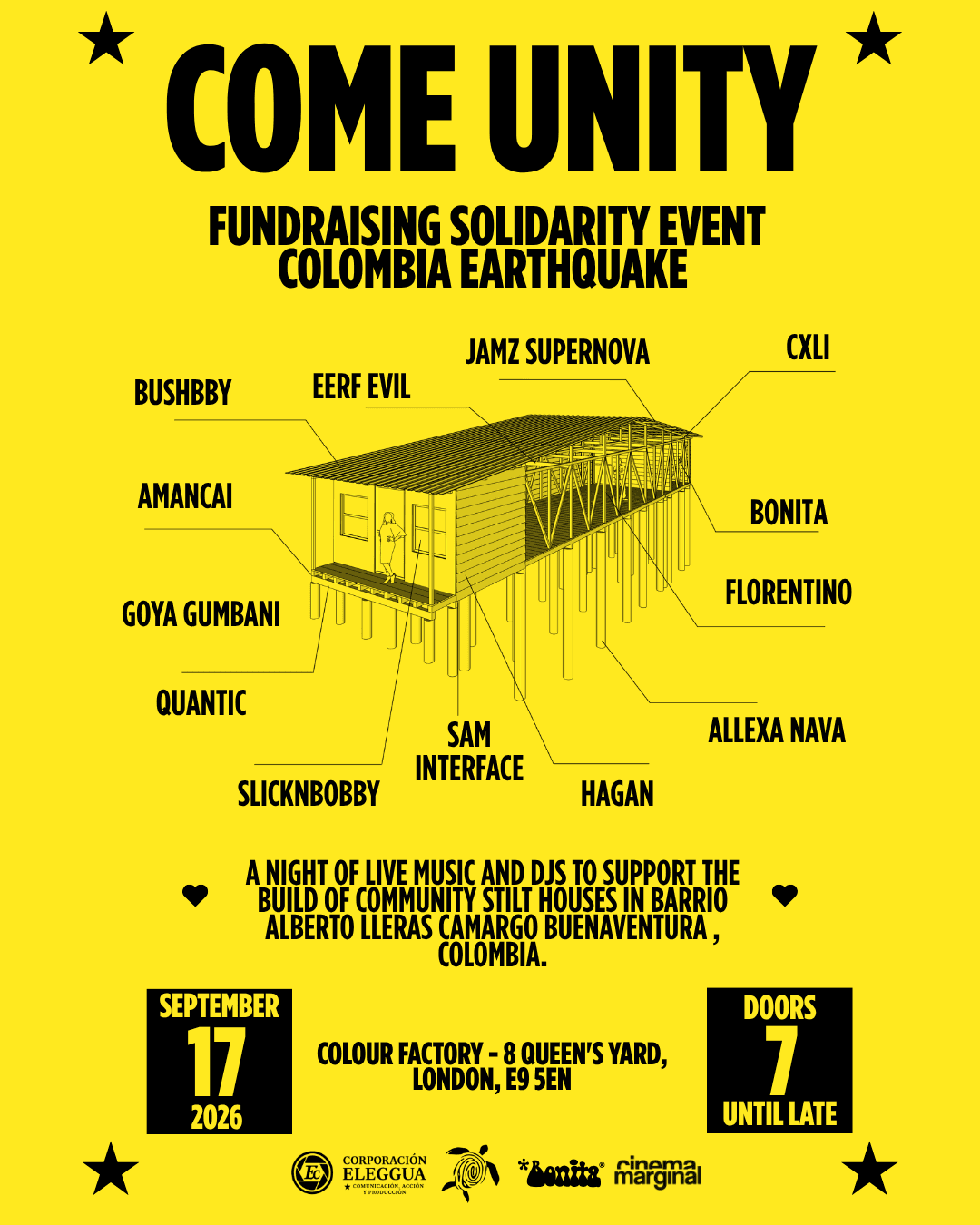 COME UNITY: LONDON IN SOLIDARITY WITH COLOMBIA at Colour Factory London