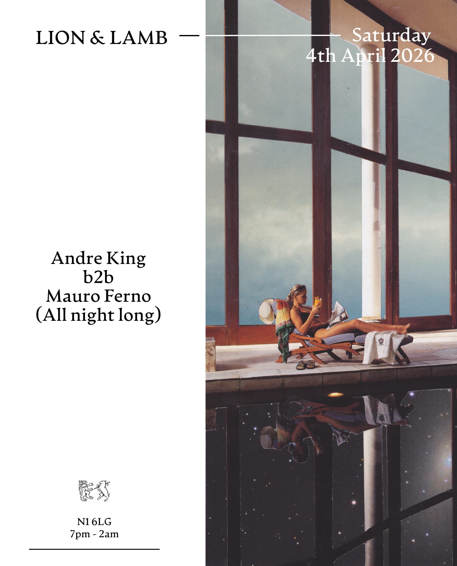 Lion & Lamb with Andre King b2b Mauro Ferno (All Night Long) at Lion And Lamb