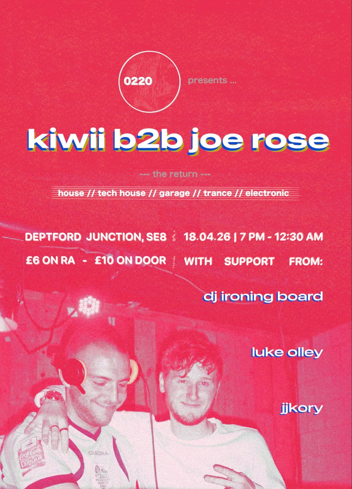 Kiwii B2B Joe Rose: The Return (Plus Special Guests) at Deptford Junction