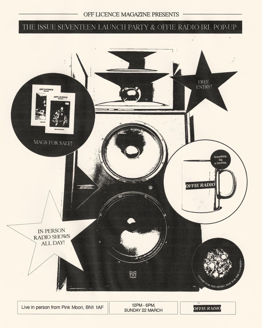 ISSUE 17 LAUNCH PARTY & OFFIE RADIO POP-UP at Pink Moon