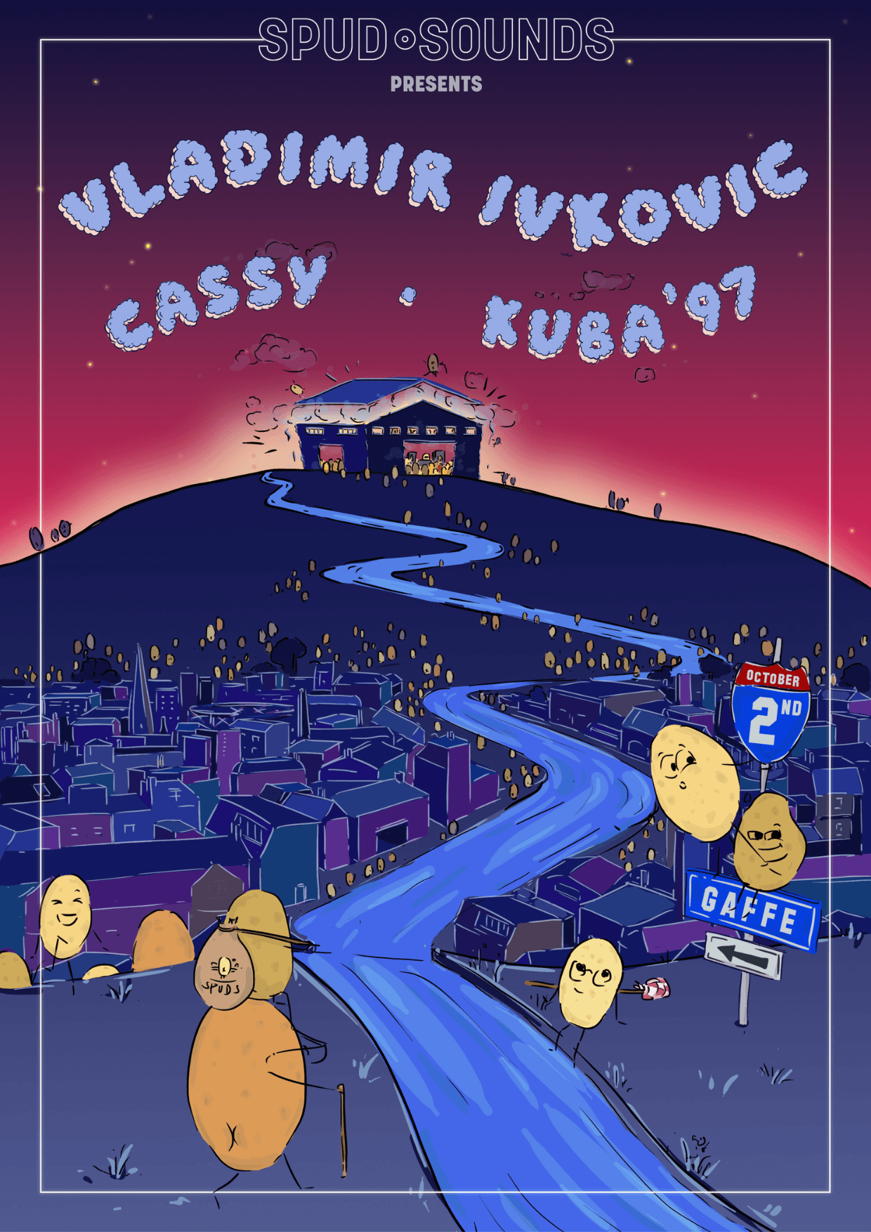Spud Sounds presents: Vladimir Ivkovic, Cassy & Kuba'97 at Gaffe