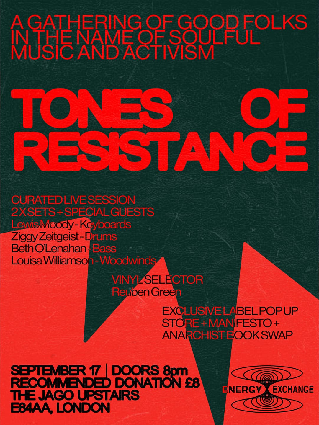 Energy Exchange Records: Tones of Resistance