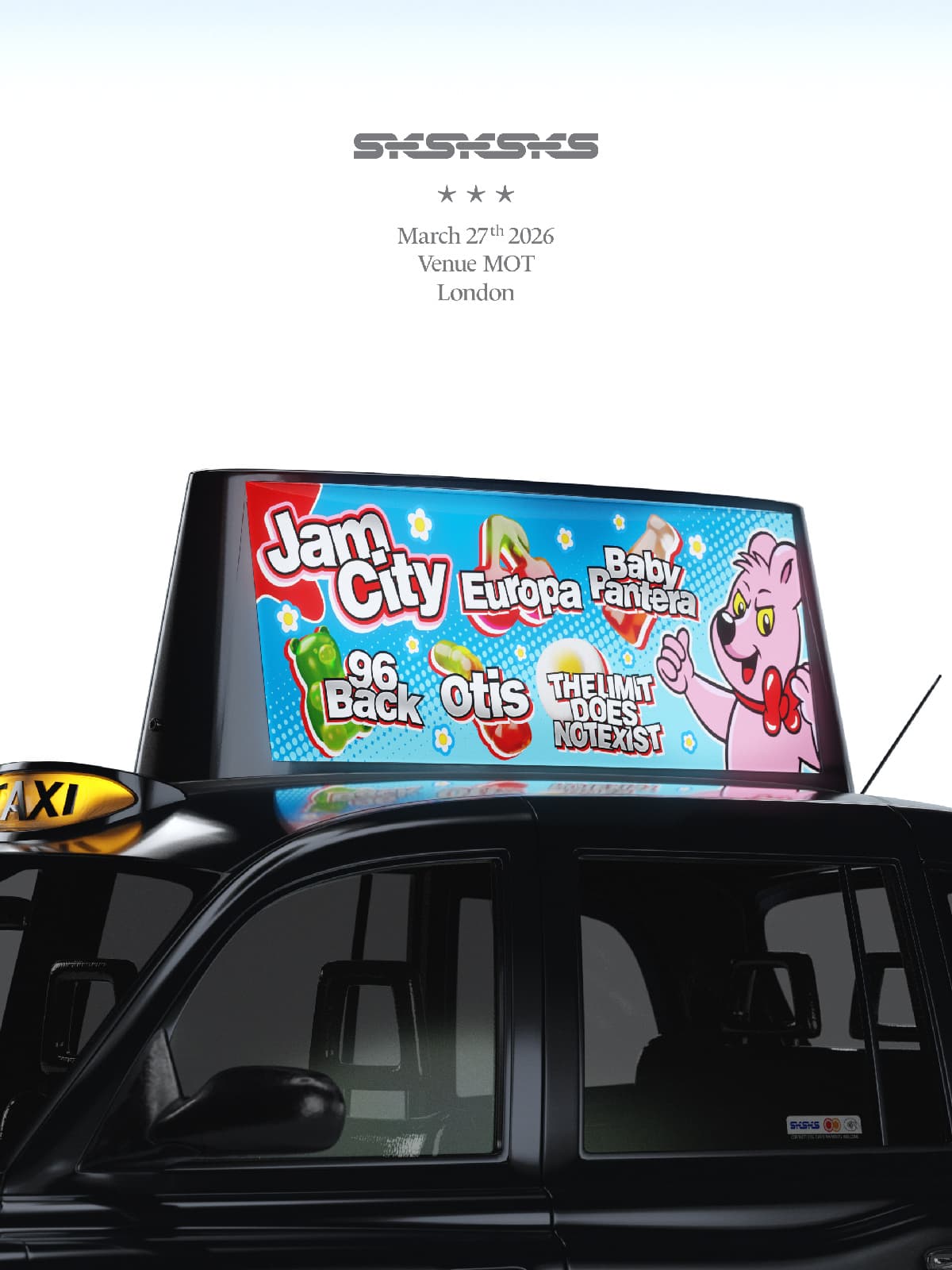 SKSKSKS: Jam City, Europa, Baby Pantera, 96 Back + more at Venue MOT