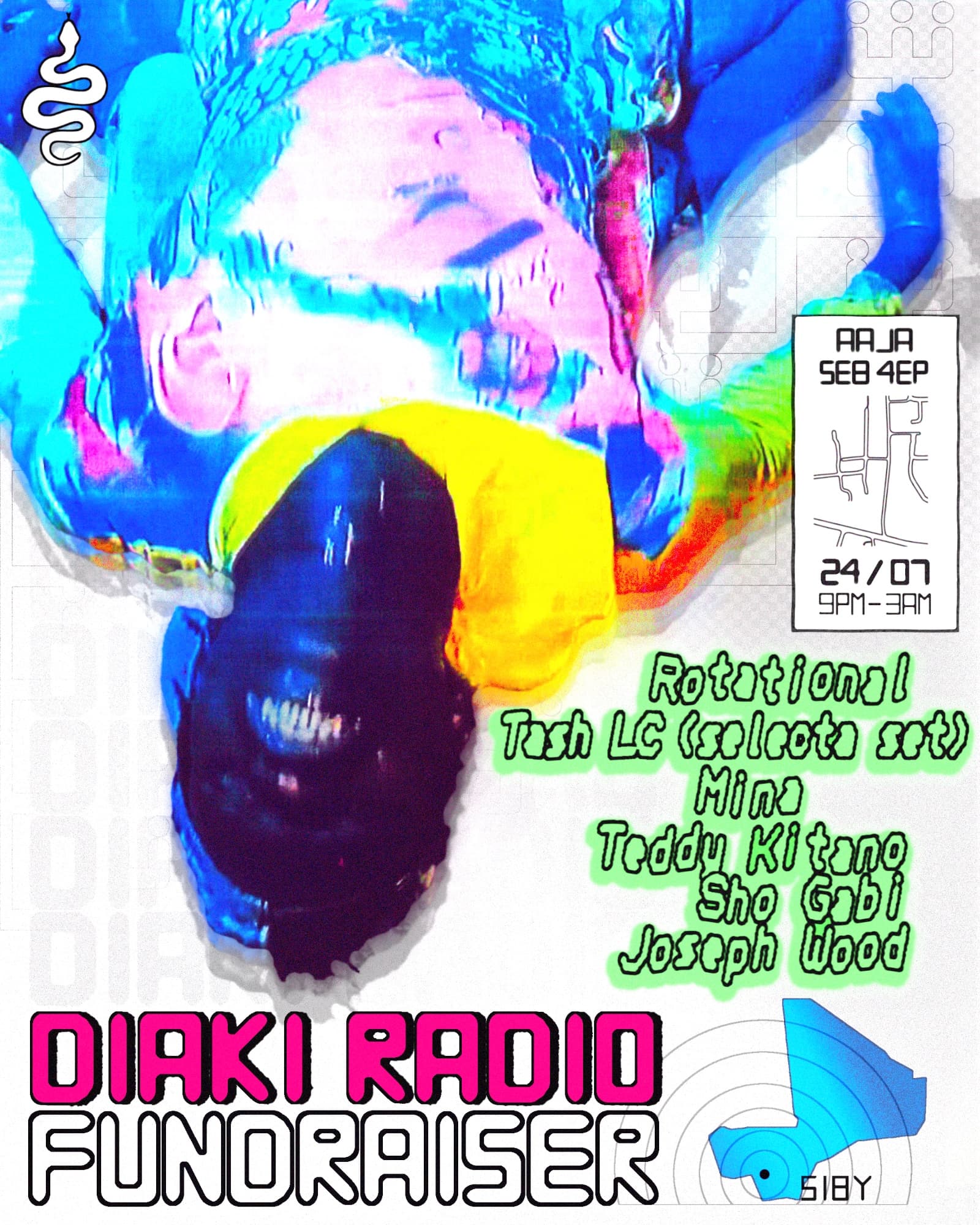DIAKI RADIO FUNDRAISER: Rotational, Tash LC, Mina, Teddy Kitano, Sho Gabi, Joseph Wood at Aaja Basement