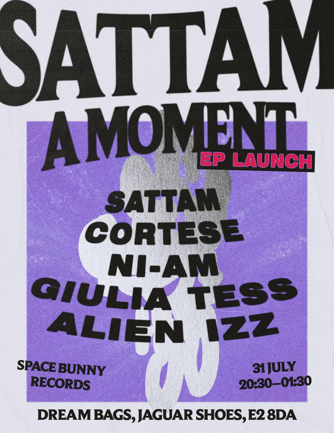 Space Bunny - Sattam 'A Moment' EP Launch at Dream Bags Jaguar Shoes