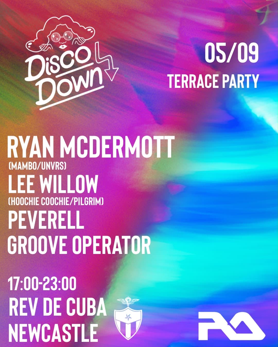Disco Down Terrace Party at Revolucion De Cuba Newcastle