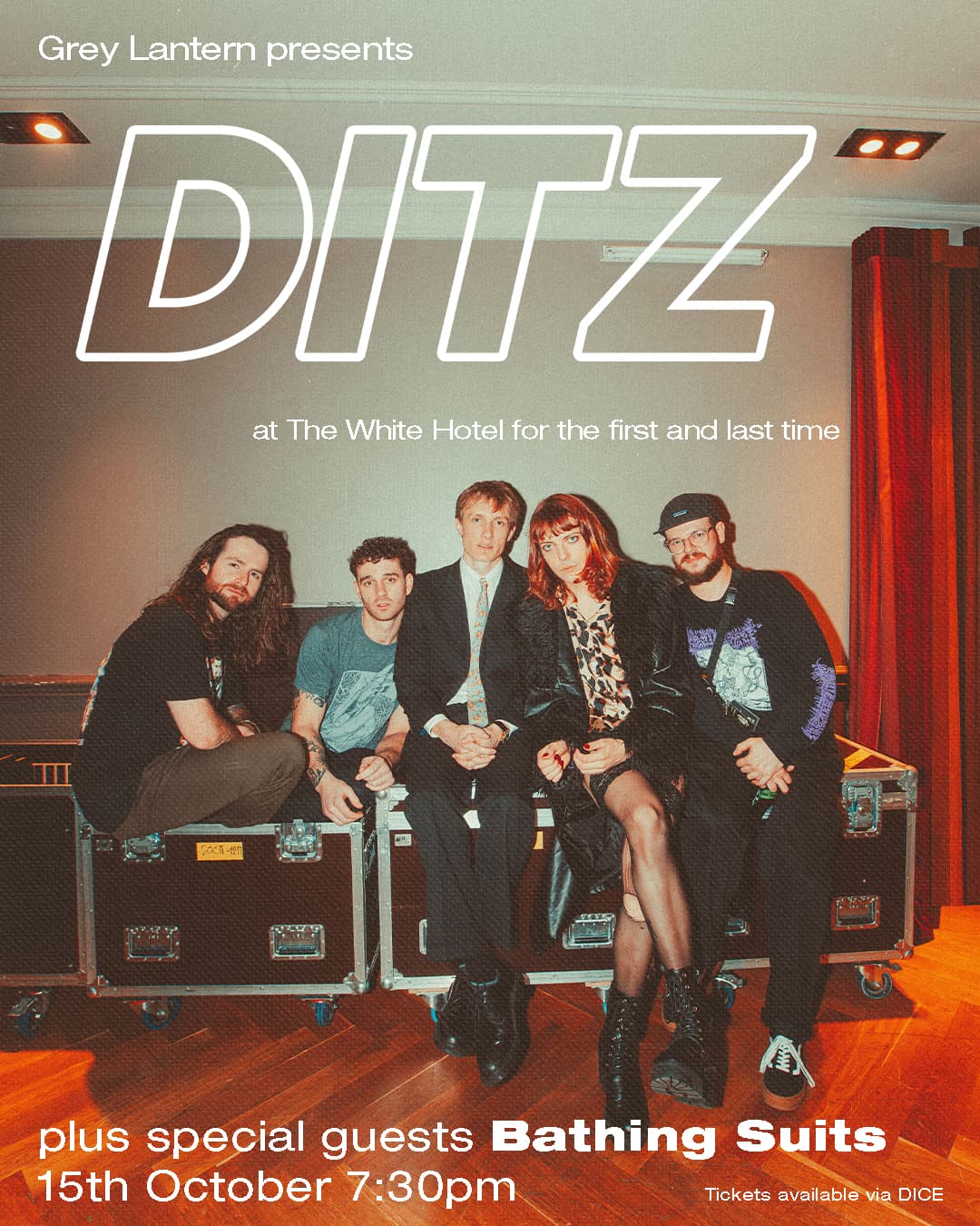 Grey Lantern presents: DITZ / Bathing Suits at The White Hotel