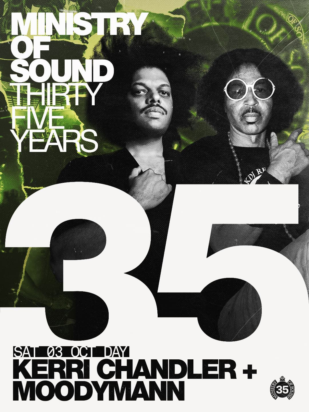 MoS 35: Hard Times: Kerri Chandler & Moodymann at Ministry Of Sound,UK