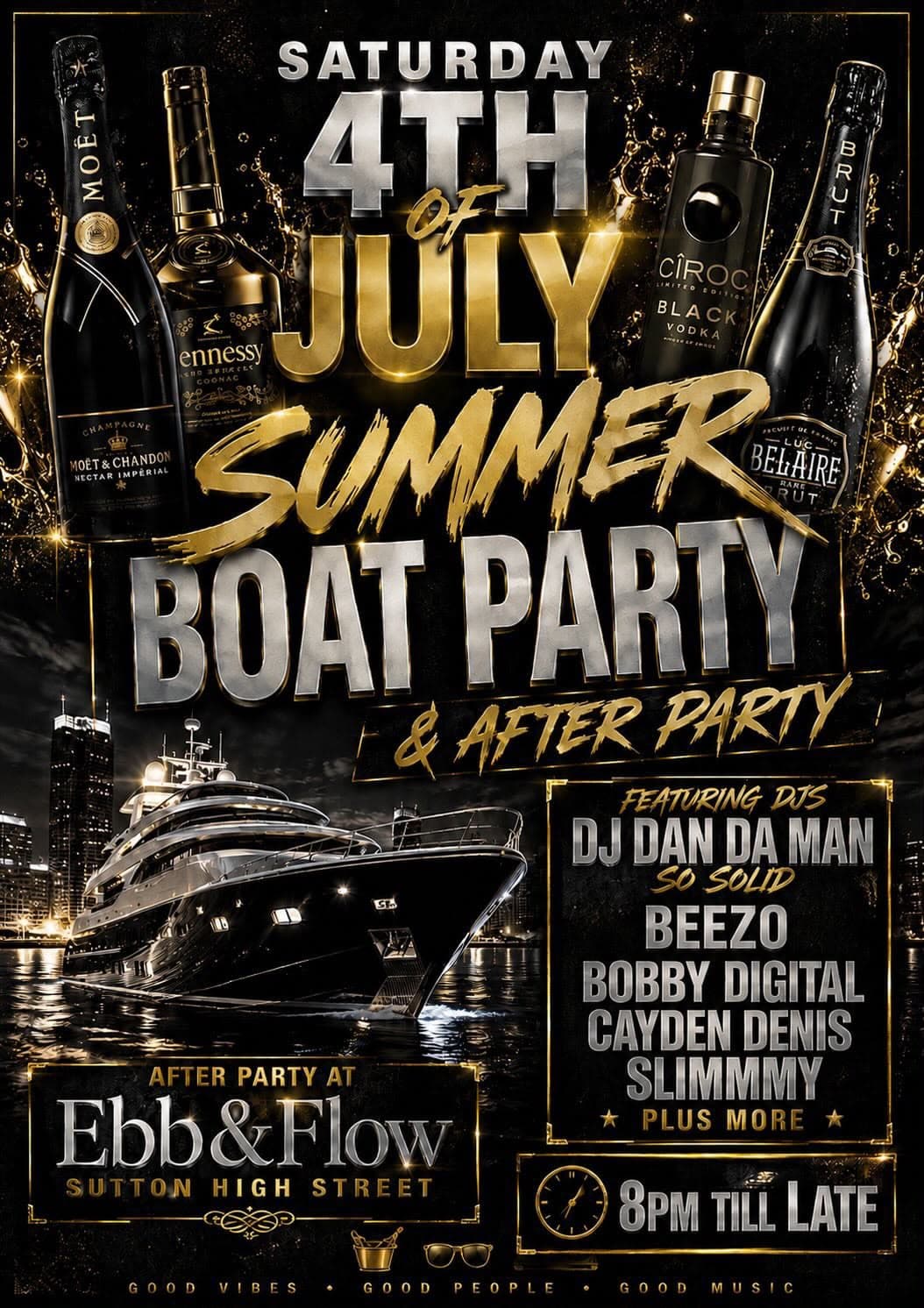 Good Vibes boat After Party - Beezo Dan Da Man Bobby Digital Cayden Denis